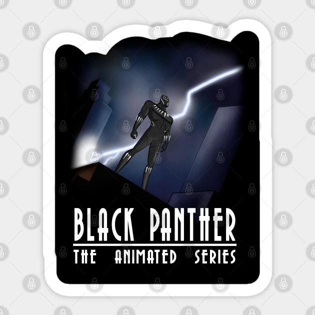 Black Panther, the animated series Sticker by MarianoSan